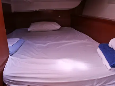 Cabin on Thalassa, a Beneteau Oceanis 40 sailboat at Volos Municipality, Greece