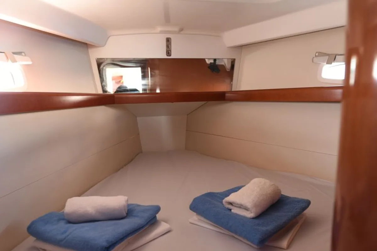 Cabin on Thalassa, a Beneteau Oceanis 40 sailboat at Volos Municipality, Greece