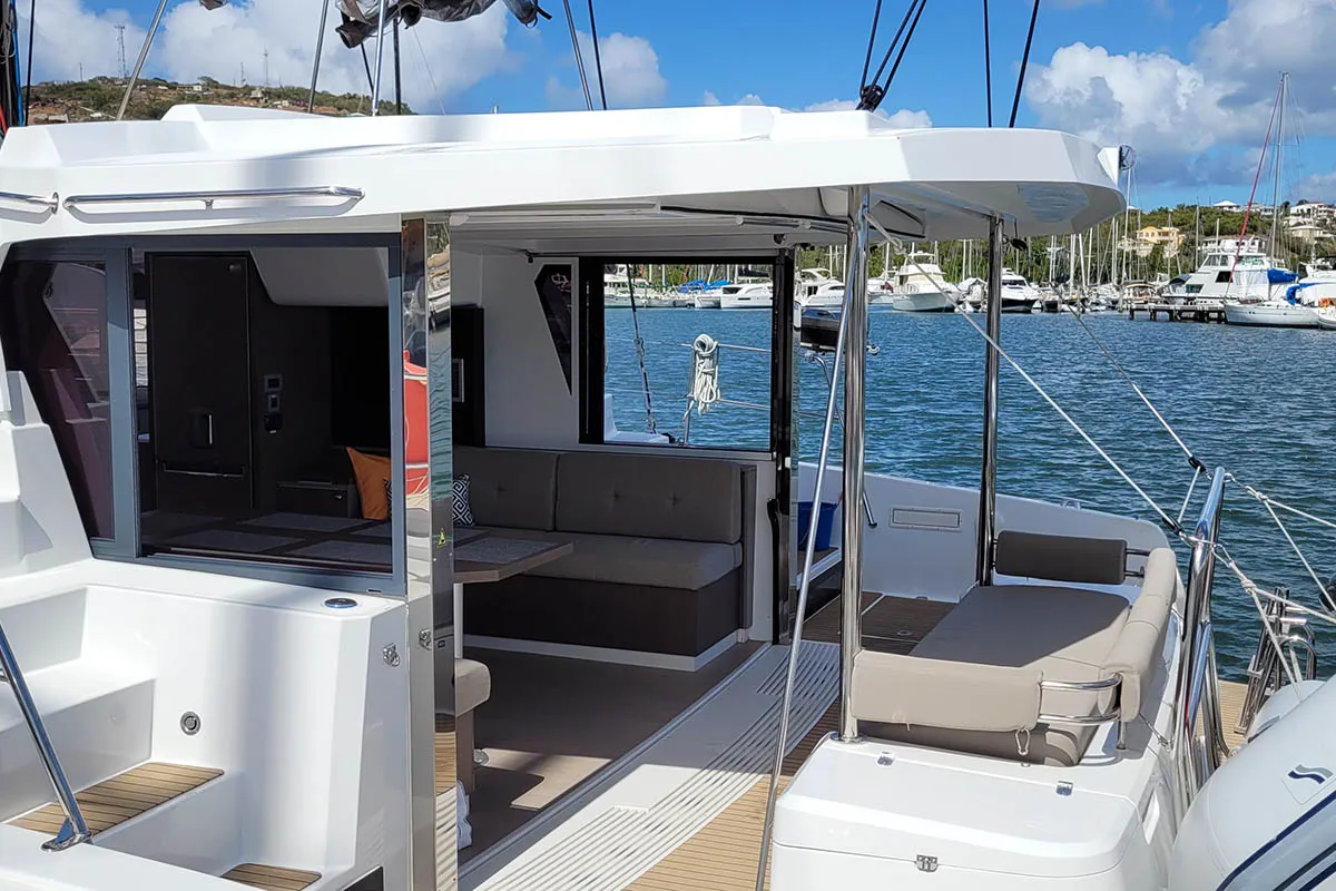 Le 113_X, a Bali 4.2 catamaran at Road Town, British Virgin Islands