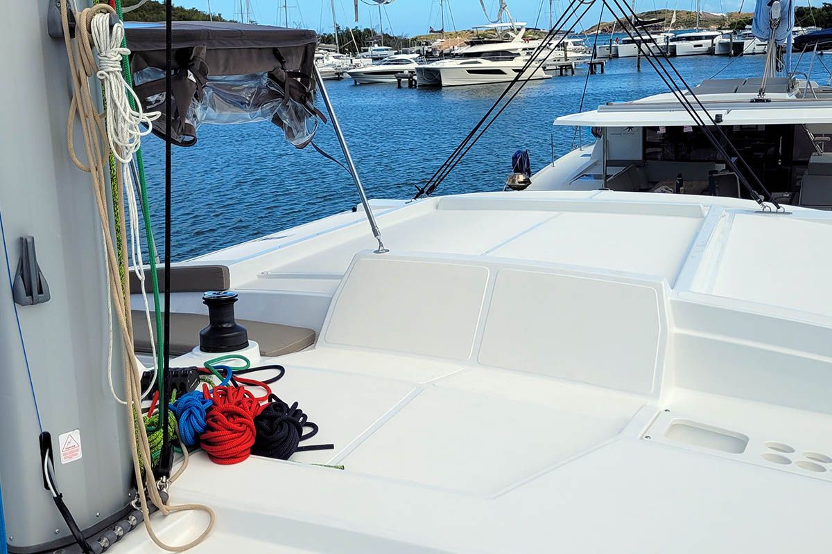 Le 113_X, a Bali 4.2 catamaran at Road Town, British Virgin Islands