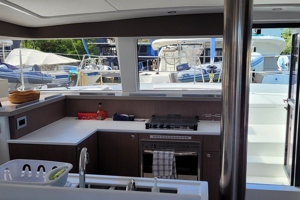 Le 113_X, a Bali 4.2 catamaran at Road Town, British Virgin Islands