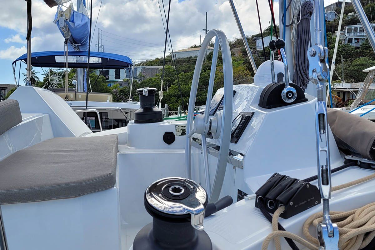 Le 113_X, a Bali 4.2 catamaran at Road Town, British Virgin Islands