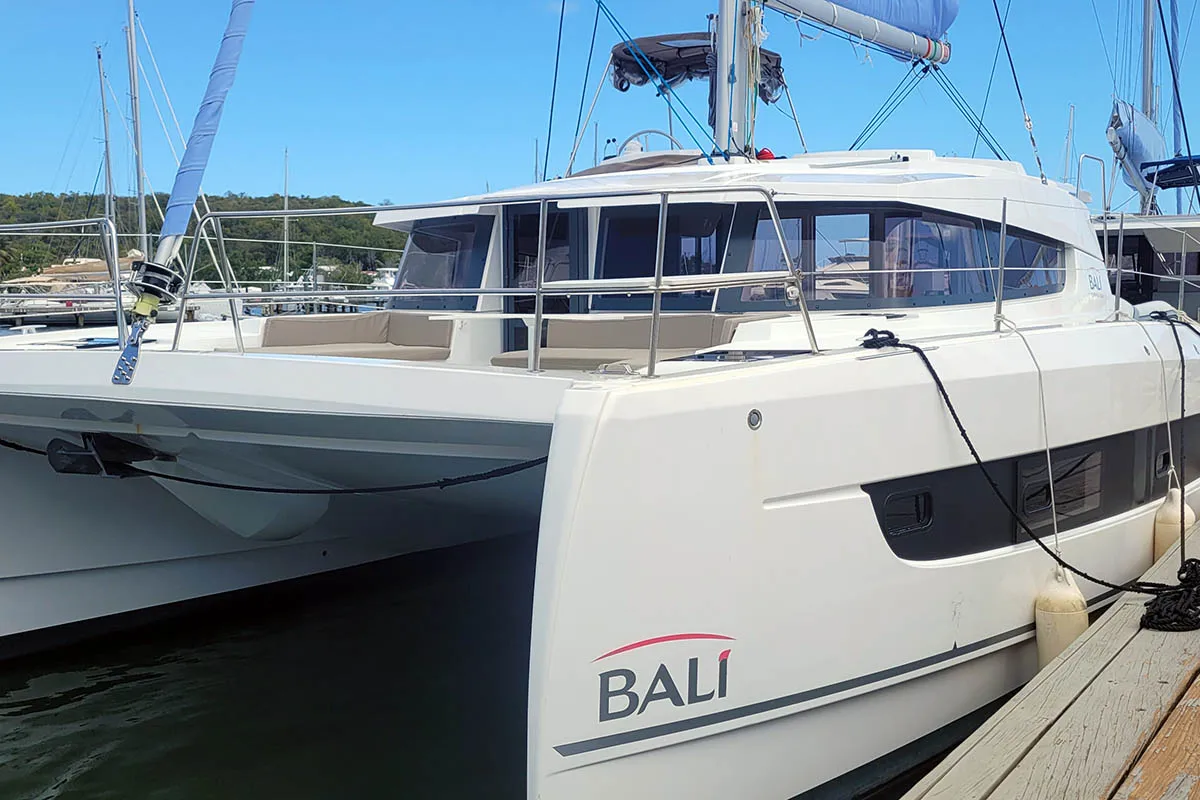 Le 113_X, a Bali 4.2 catamaran at Road Town, British Virgin Islands