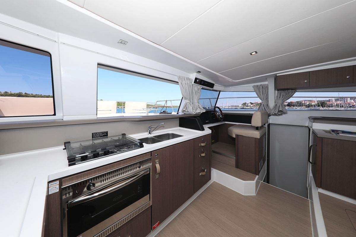 Galley of Sierra, a Bali 4.3 MY catamaran at Općina Sukošan, Croatia