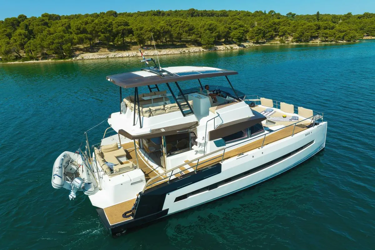 Exterior view of Sierra, a Bali 4.3 MY catamaran at Općina Sukošan, Croatia