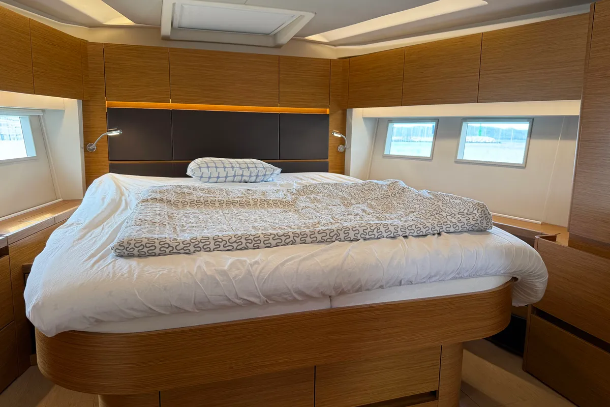 Cabin on Joanna, a Hanse Yachts Hanse 588 sailboat at Grad Biograd na Moru, Croatia