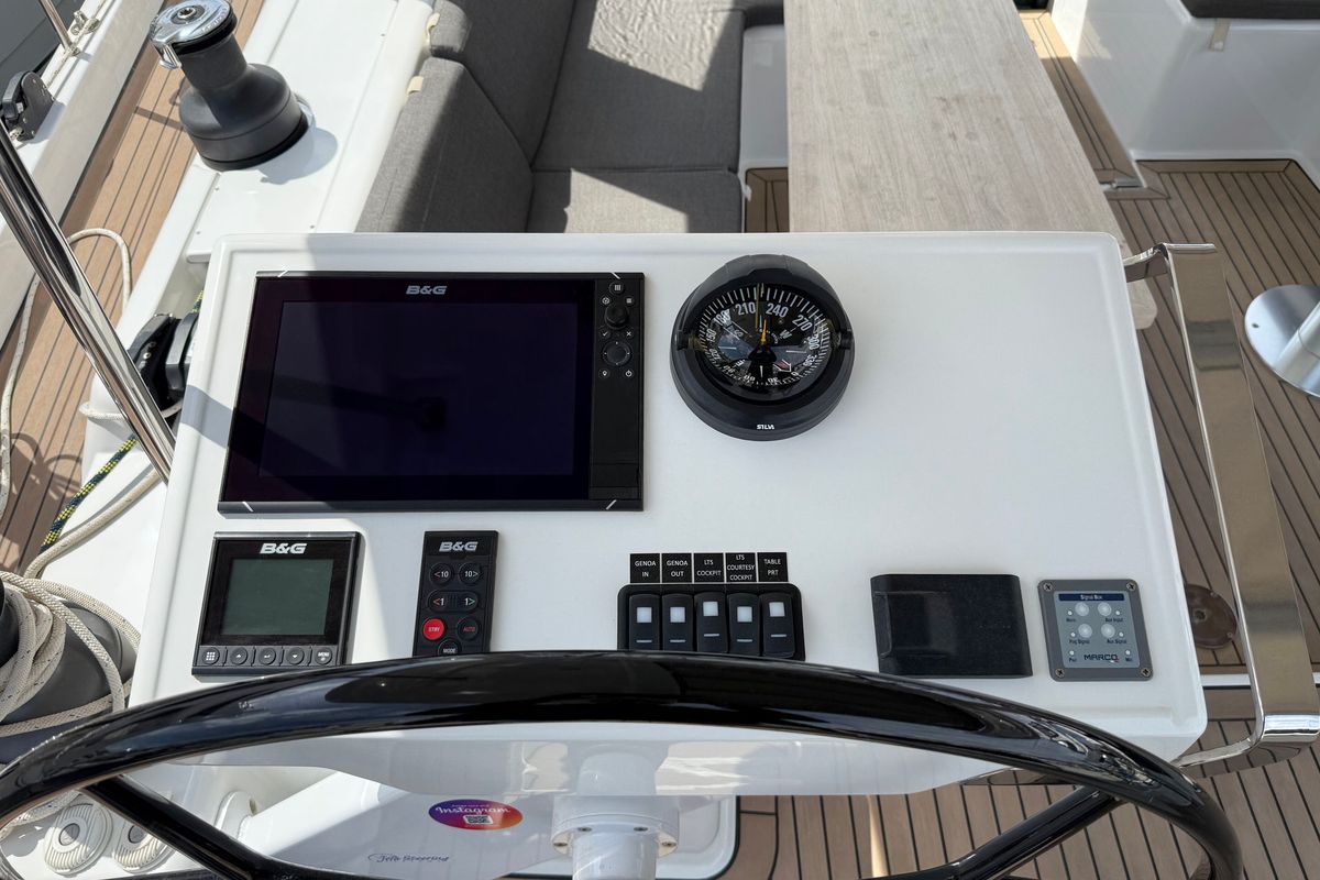 Joanna, a Hanse Yachts Hanse 588 sailboat at Grad Biograd na Moru, Croatia