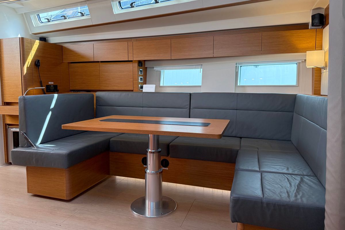 Salon of Joanna, a Hanse Yachts Hanse 588 sailboat at Grad Biograd na Moru, Croatia