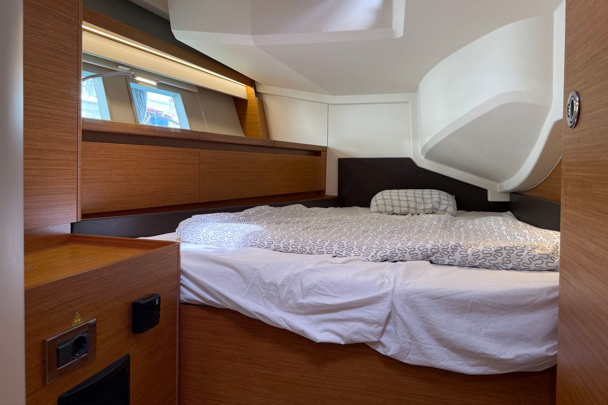 Cabin on Joanna, a Hanse Yachts Hanse 588 sailboat at Grad Biograd na Moru, Croatia