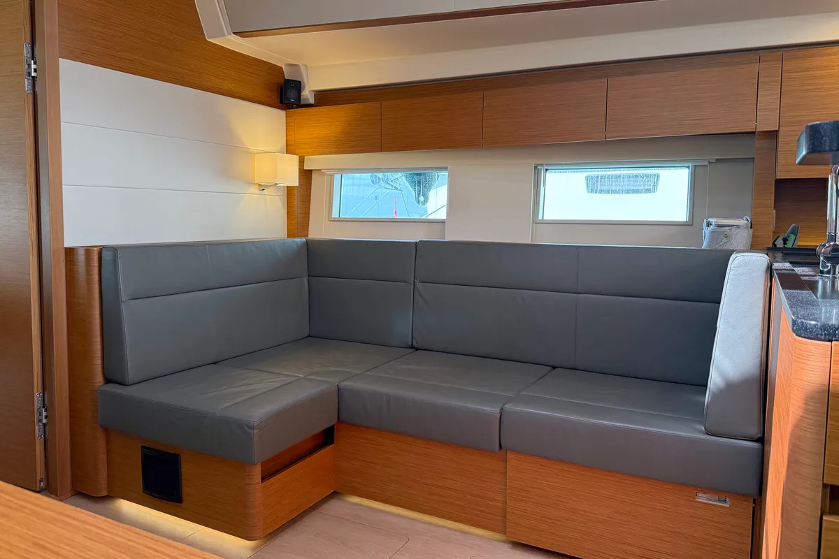 Salon of Joanna, a Hanse Yachts Hanse 588 sailboat at Grad Biograd na Moru, Croatia