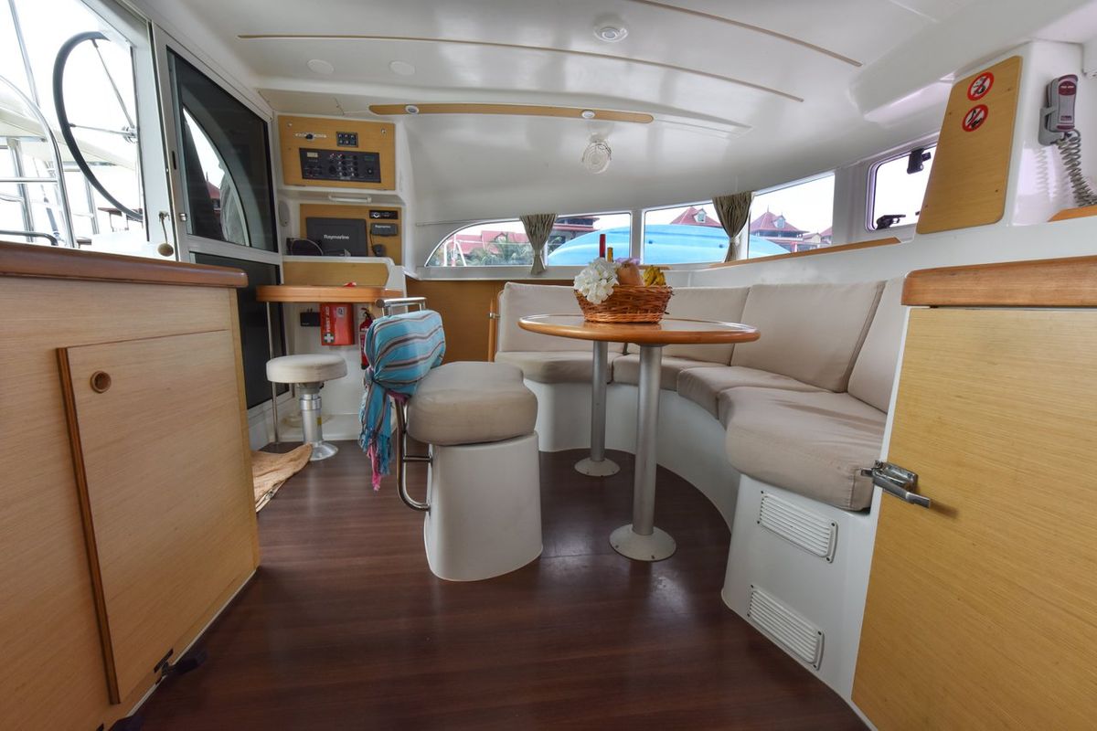 Salon of Magikal, a Lagoon 380 catamaran at Baan Salak Phet, Thailand