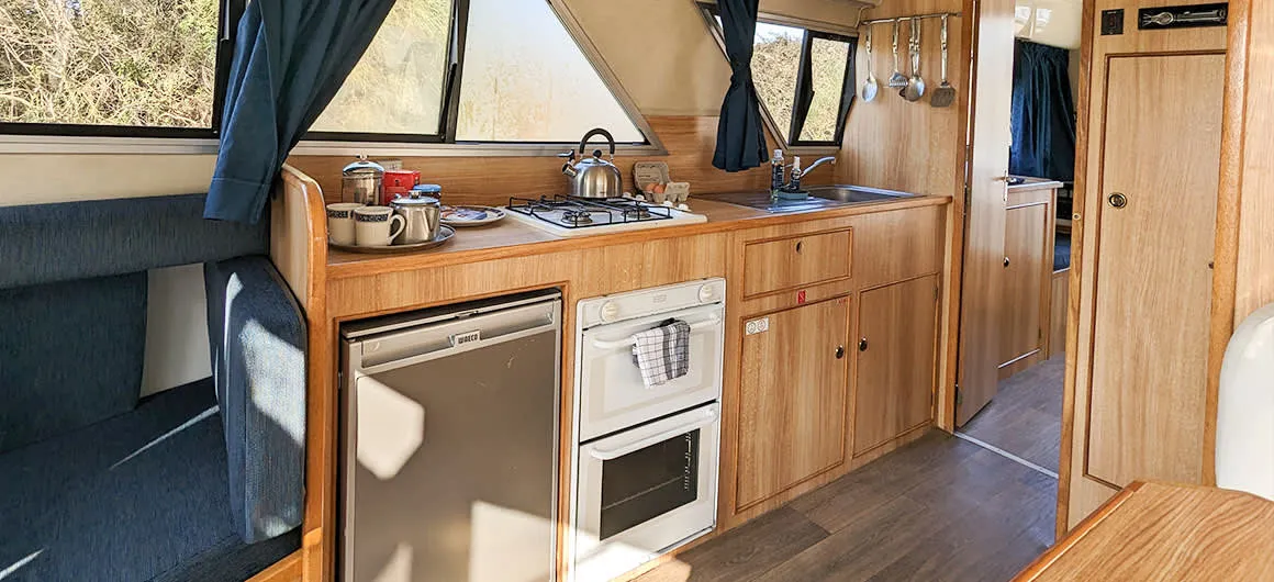 Galley of Cirrus B - Budget 5, a Gulet Cirrus B motorboat at Saint-Usage, France