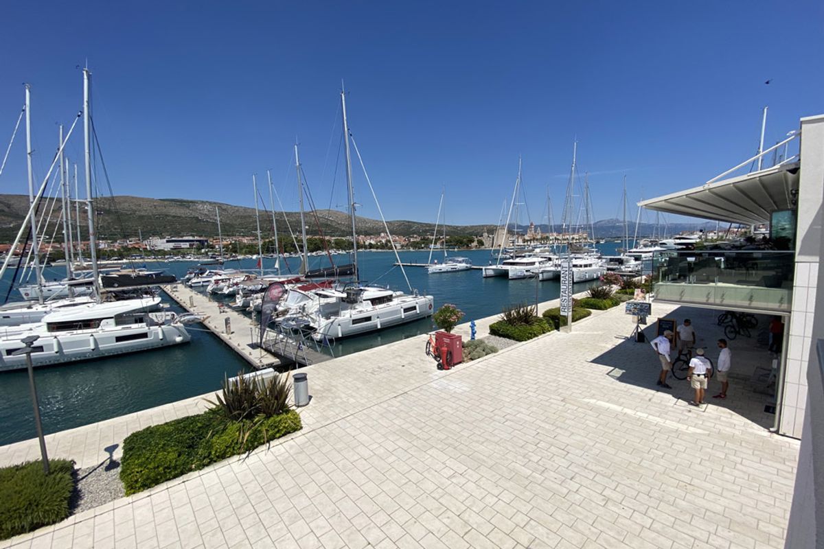 KRISTINA, a Grandezza 37 CA motorboat at Grad Trogir, Croatia