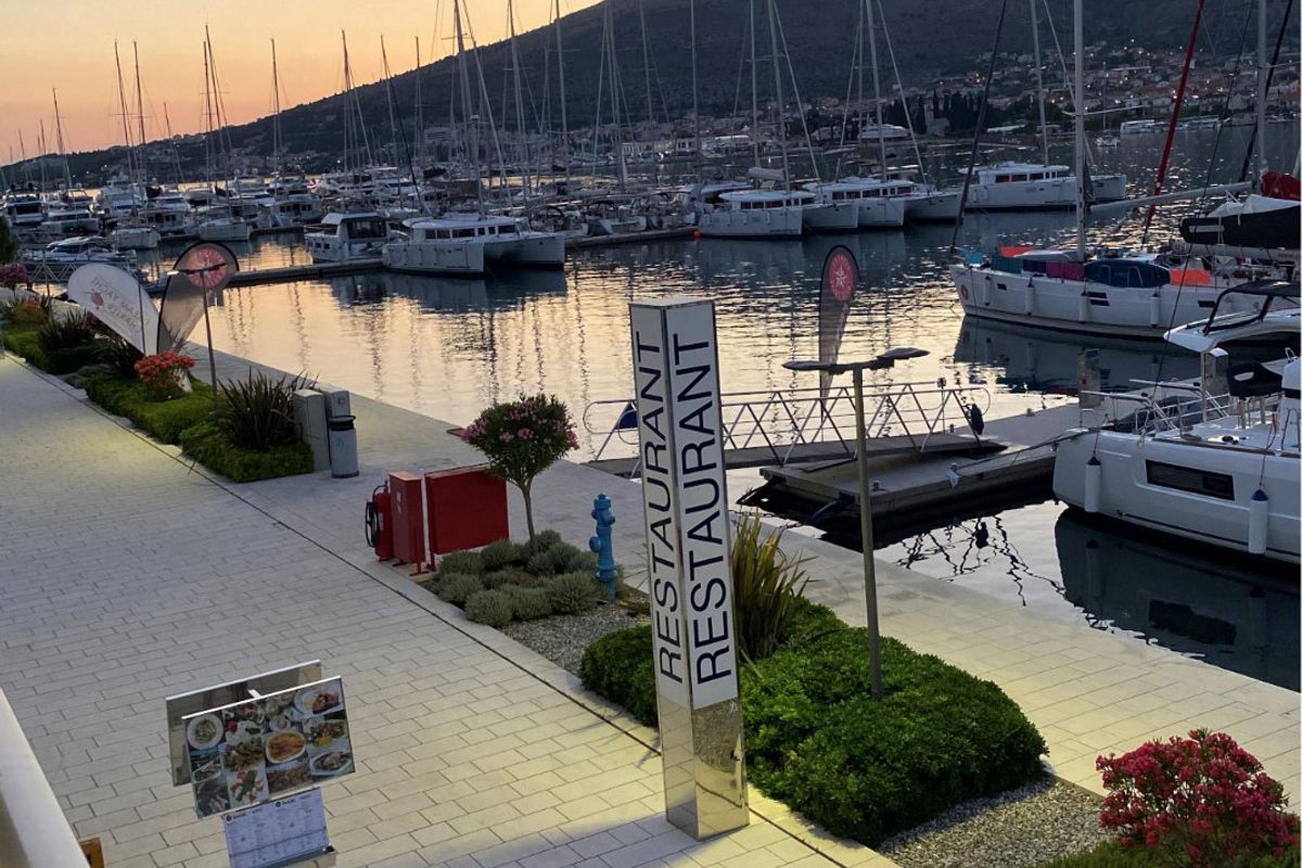KRISTINA, a Grandezza 37 CA motorboat at Grad Trogir, Croatia