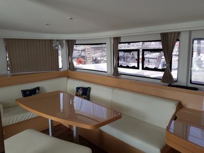 Salon of Agia Irini, a Lagoon 42 catamaran at Municipal Unit of Rhodes, Greece
