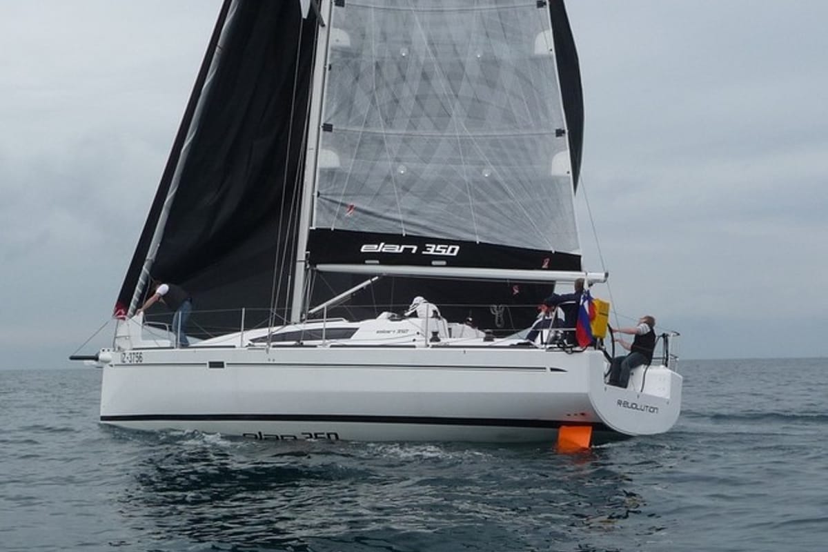 Exterior view of Quebec, a Elan 350 Performance sailboat at Grad Biograd na Moru, Croatia