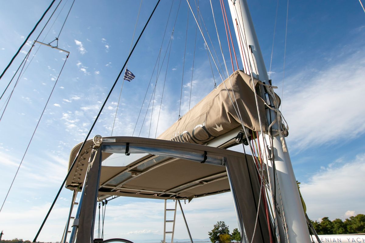 Blue Dream II, a Bali 4.0 catamaran at Keramoti, Greece