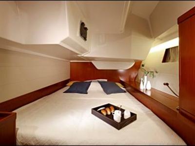 Cabin on Orion XII, a Beneteau Oceanis 48 sailboat at Volos Municipality, Greece