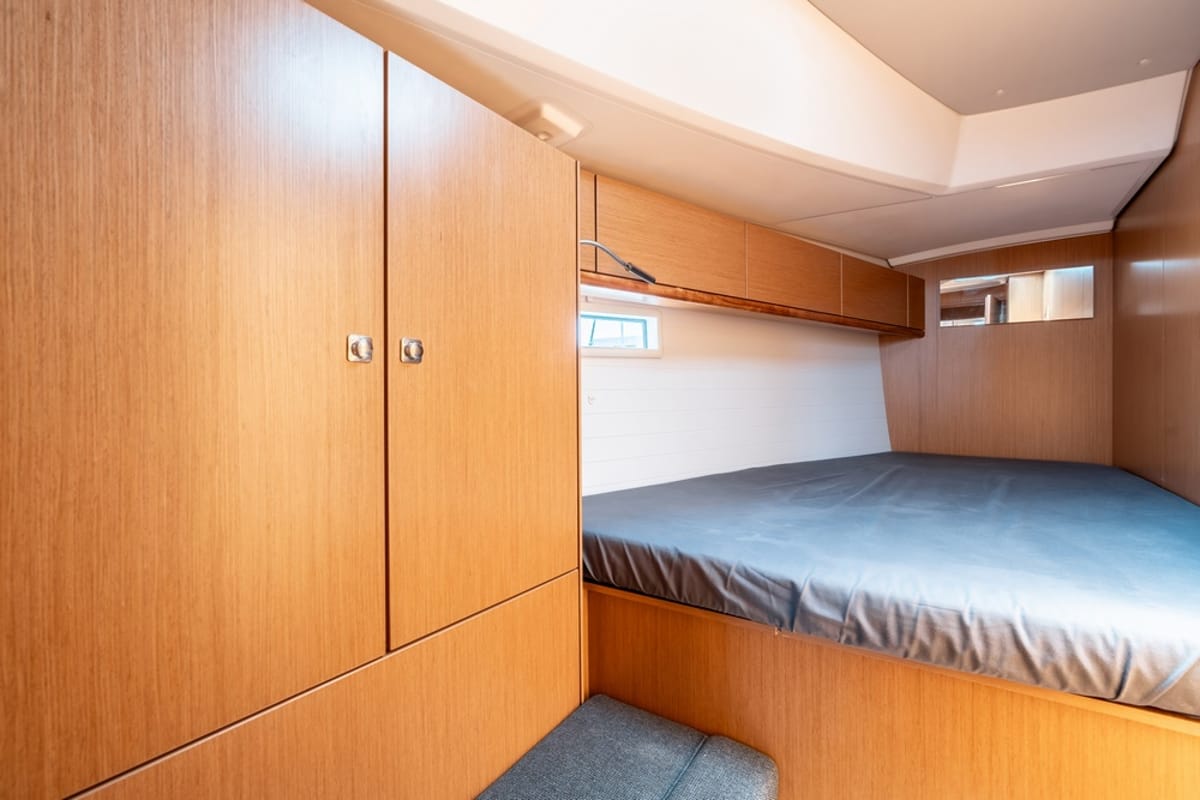 Cabin on Fedra, a Bavaria Cruiser 46 sailboat at Municipal Unit of Rhodes, Greece