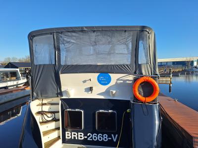Deck of Drait 88, a De Drait Advantage 38 motorboat at Drachten, Netherlands