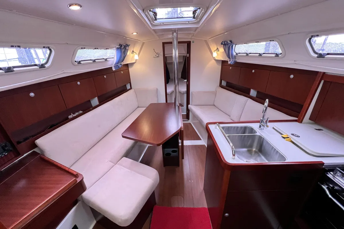 Salon of Sicily, a Hanse Yachts Hanse 320 sailboat at Marsala, Italy