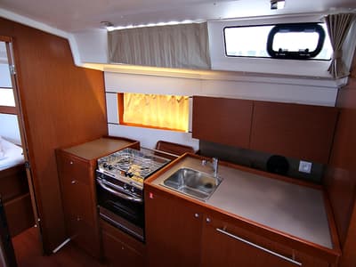 Galley of Ariela, a Beneteau Oceanis 38.1 sailboat at Općina Sukošan, Croatia