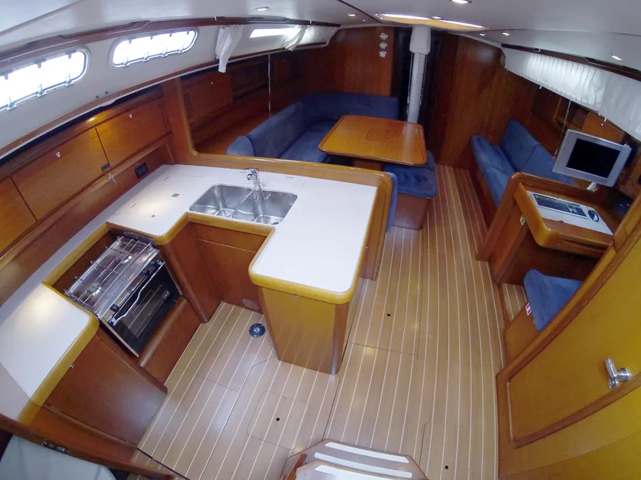 Galley of Kety, a Cantiere Del Pardo (Grand Soleil) Grand Soleil 50 sailboat at Grad Šibenik, Croatia