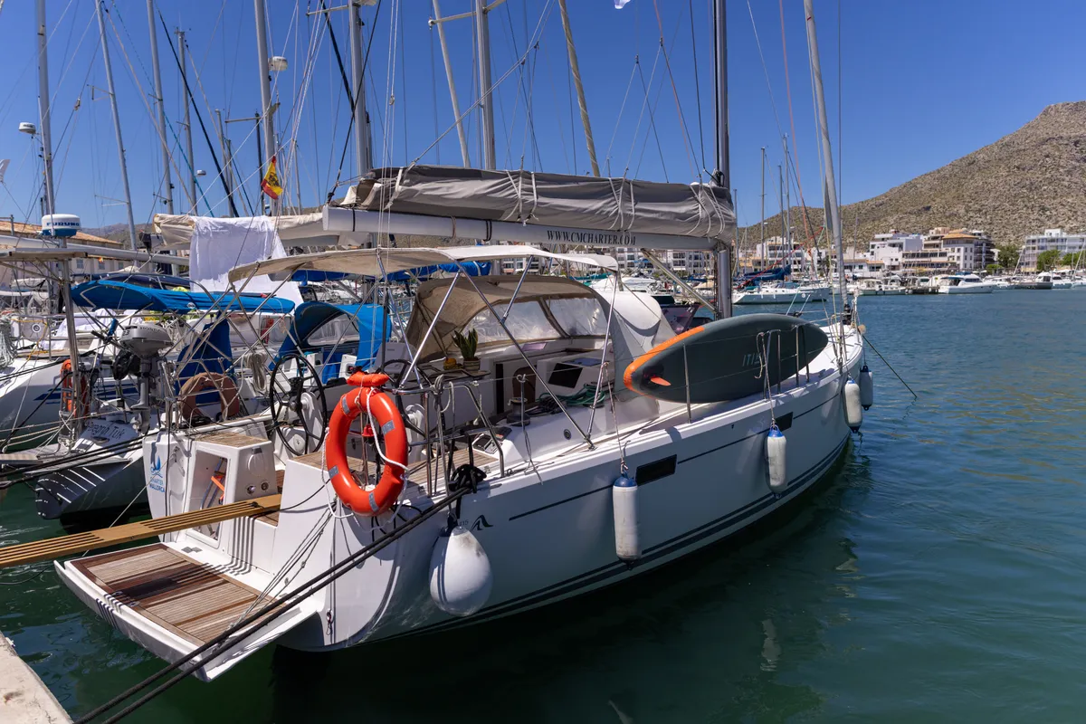 NORD STAR, a Hanse Yachts Hanse 415 sailboat at Port de Pollença, Spain