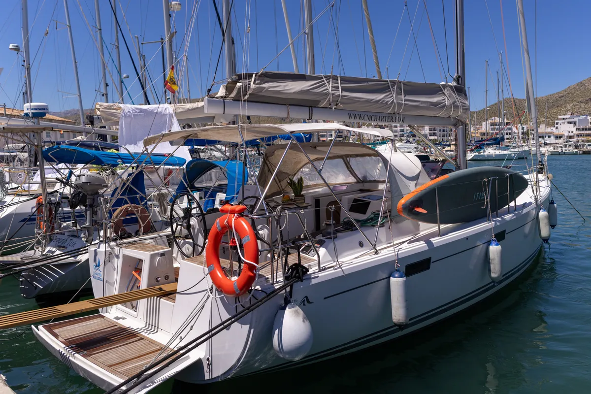 NORD STAR, a Hanse Yachts Hanse 415 sailboat at Port de Pollença, Spain