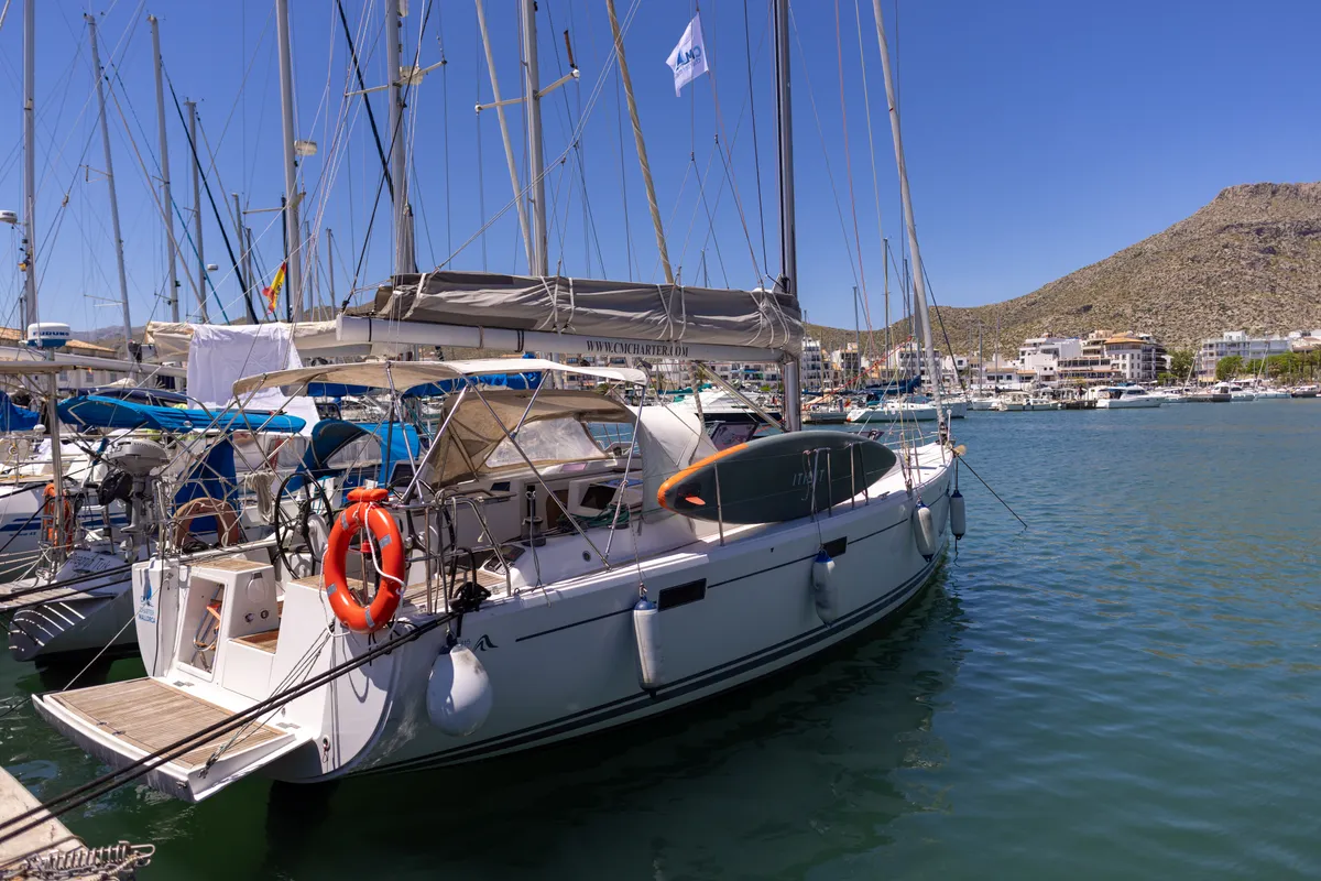NORD STAR, a Hanse Yachts Hanse 415 sailboat at Port de Pollença, Spain
