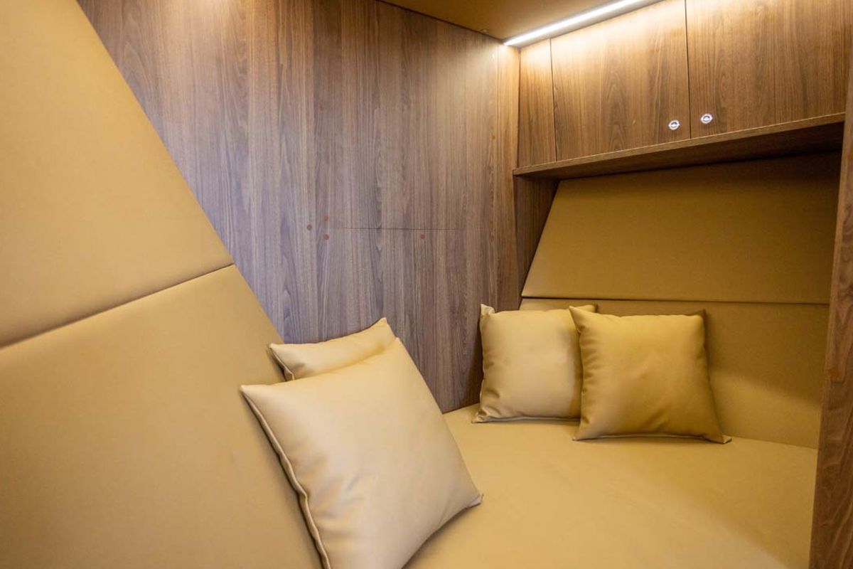 Cabin on Premium, a Colnago 35 motorboat at Split, Croatia