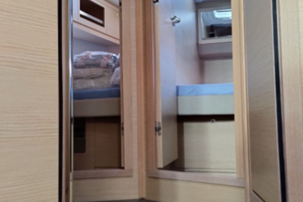 Cabin on Marco Polo, a Dufour 470 sailboat at Municipal Unit of Lefkada, Greece