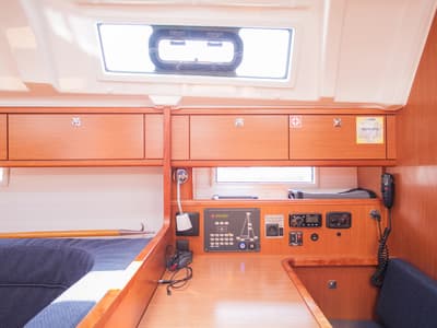 Salon of Dolce Vita, a Bavaria Cruiser 41 sailboat at Split, Croatia