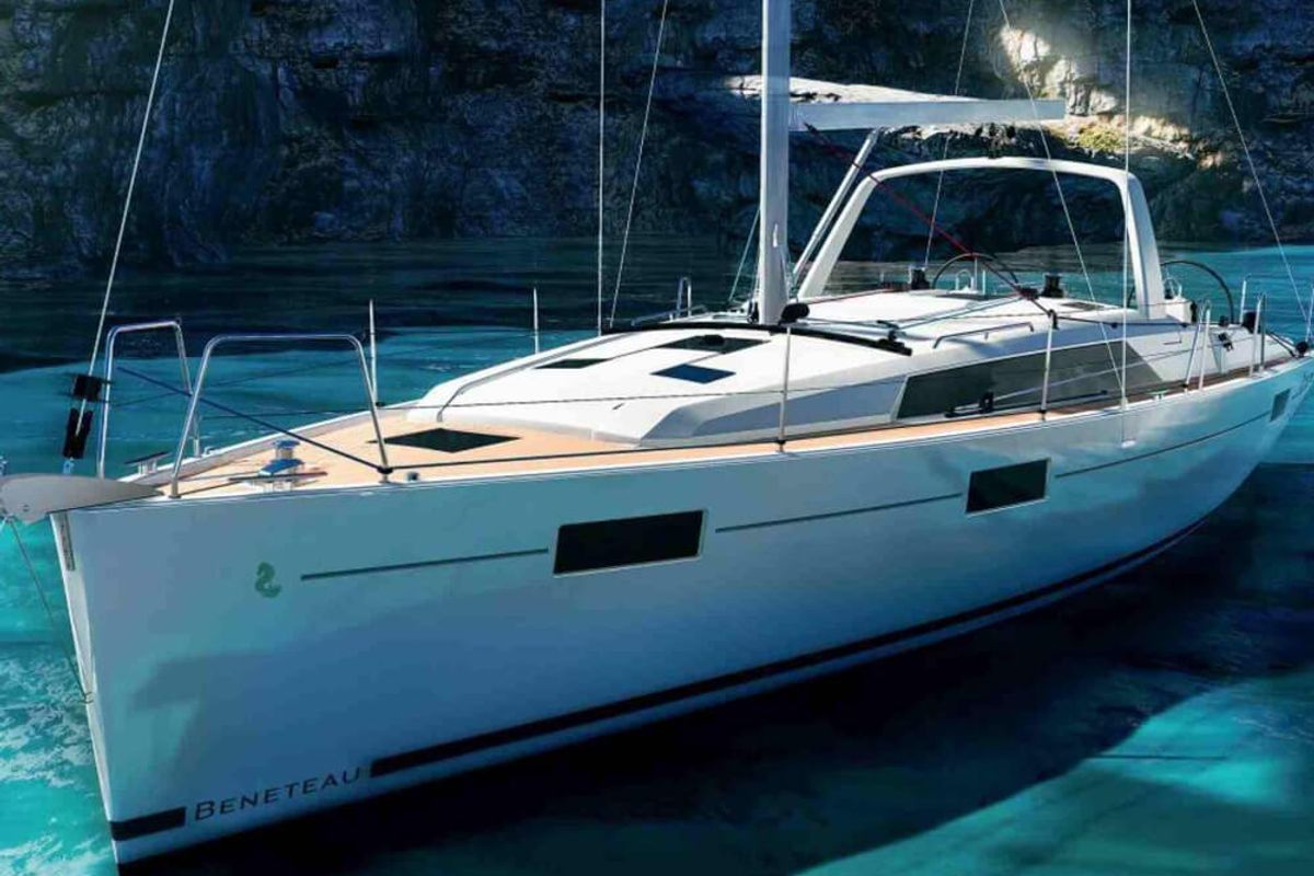 Targa, a Beneteau Oceanis 41.1 sailboat at Roses, Spain