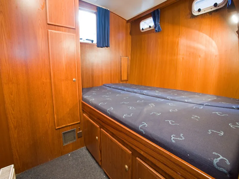 Cabin on Drait 34, a De Drait Renal 50 motorboat at Drachten, Netherlands