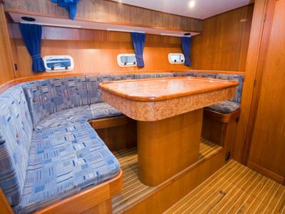 Salon of Drait 34, a De Drait Renal 50 motorboat at Drachten, Netherlands