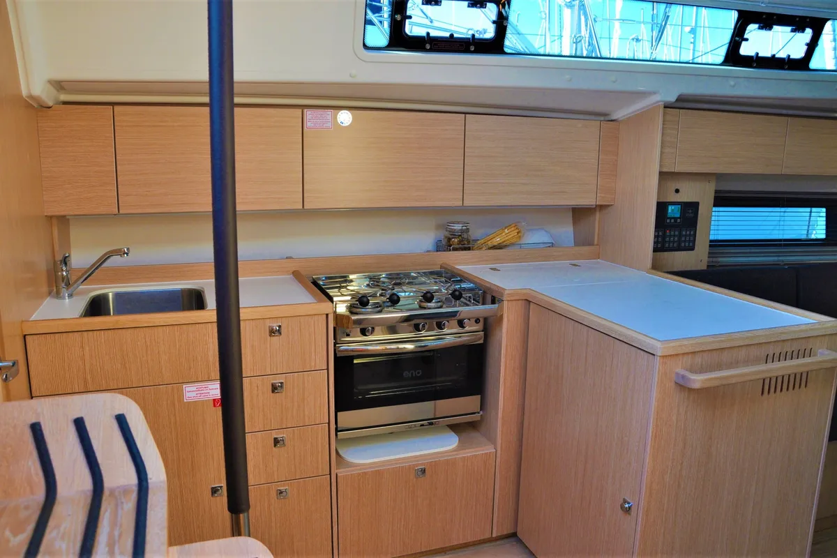 Galley of Hope I., a Bavaria C42 sailboat at Izola / Isola, Slovenia