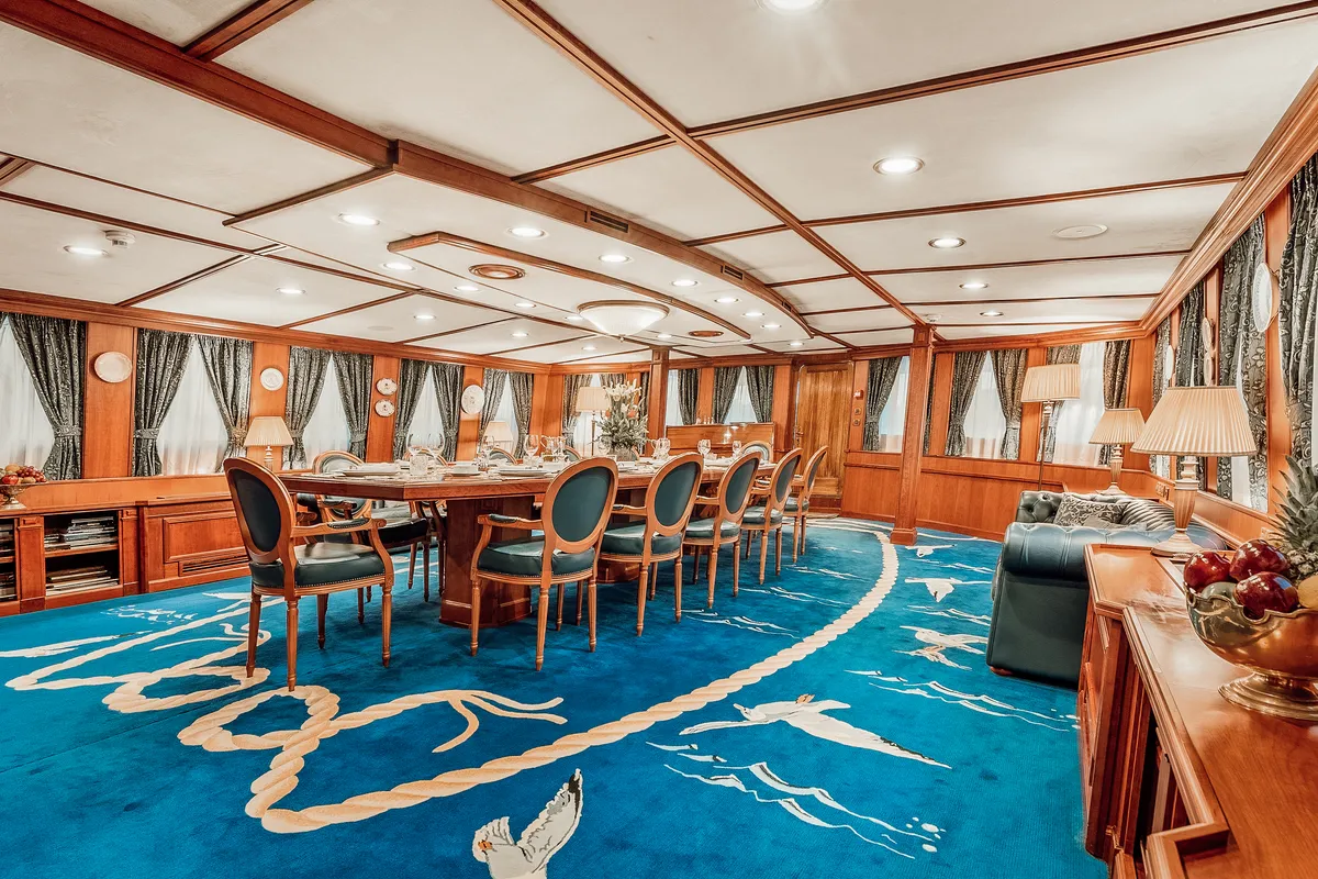 Salon of Seagull II, a Gulet Motoryacht yacht at Split, Croatia