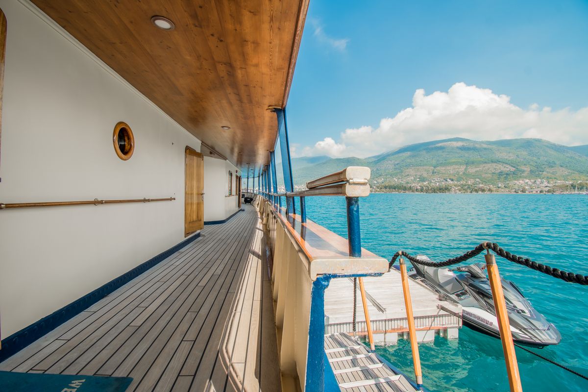 Deck of Seagull II, a Gulet Motoryacht yacht at Split, Croatia