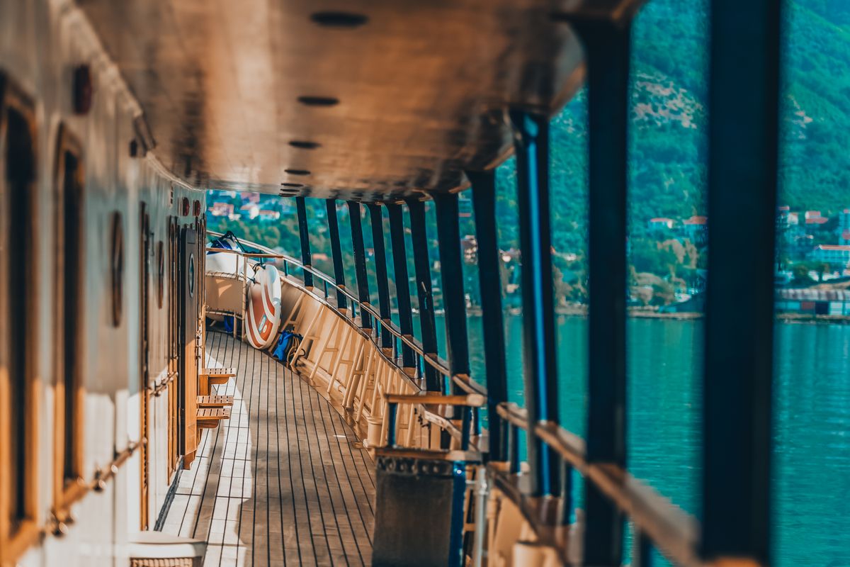 Deck of Seagull II, a Gulet Motoryacht yacht at Split, Croatia