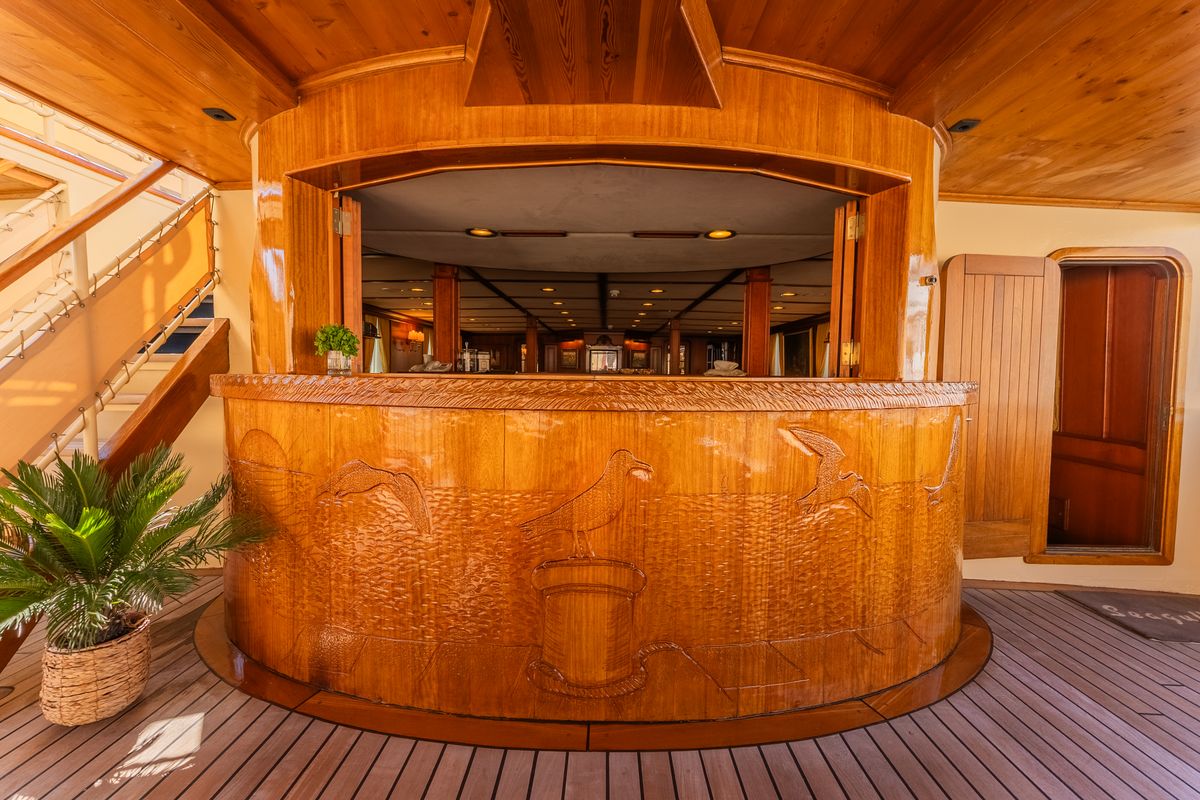 Deck of Seagull II, a Gulet Motoryacht yacht at Split, Croatia