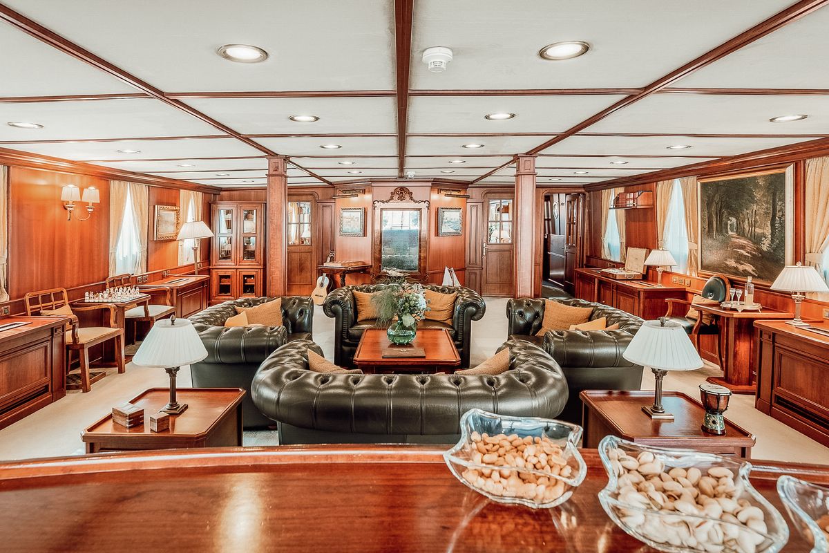 Salon of Seagull II, a Gulet Motoryacht yacht at Split, Croatia