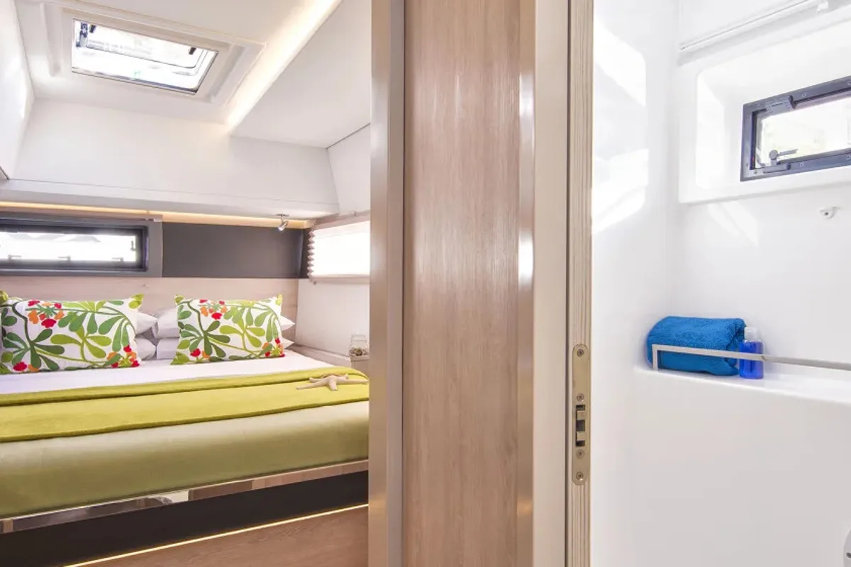 Cabin on Moorings 4500L/10 Exclusive, a Leopard 45 catamaran at Road Town, British Virgin Islands