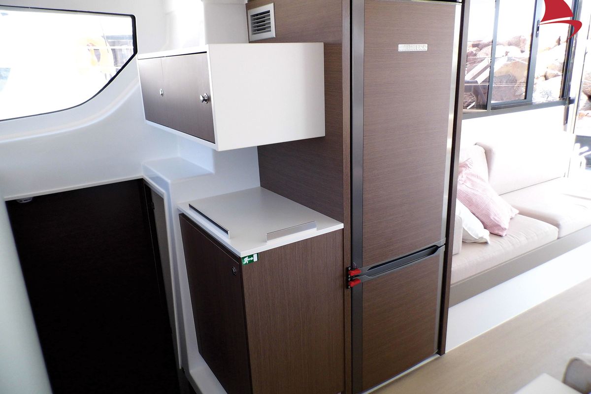 Galley of Moana, a Bali Catspace catamaran at Hyères, France