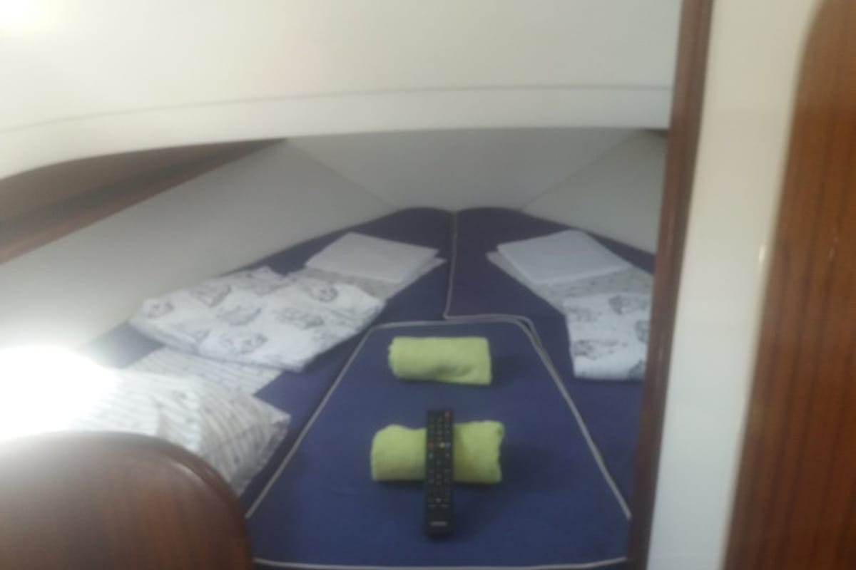 Cabin on Zadar, a Damor 800 motorboat at Zadar, Croatia