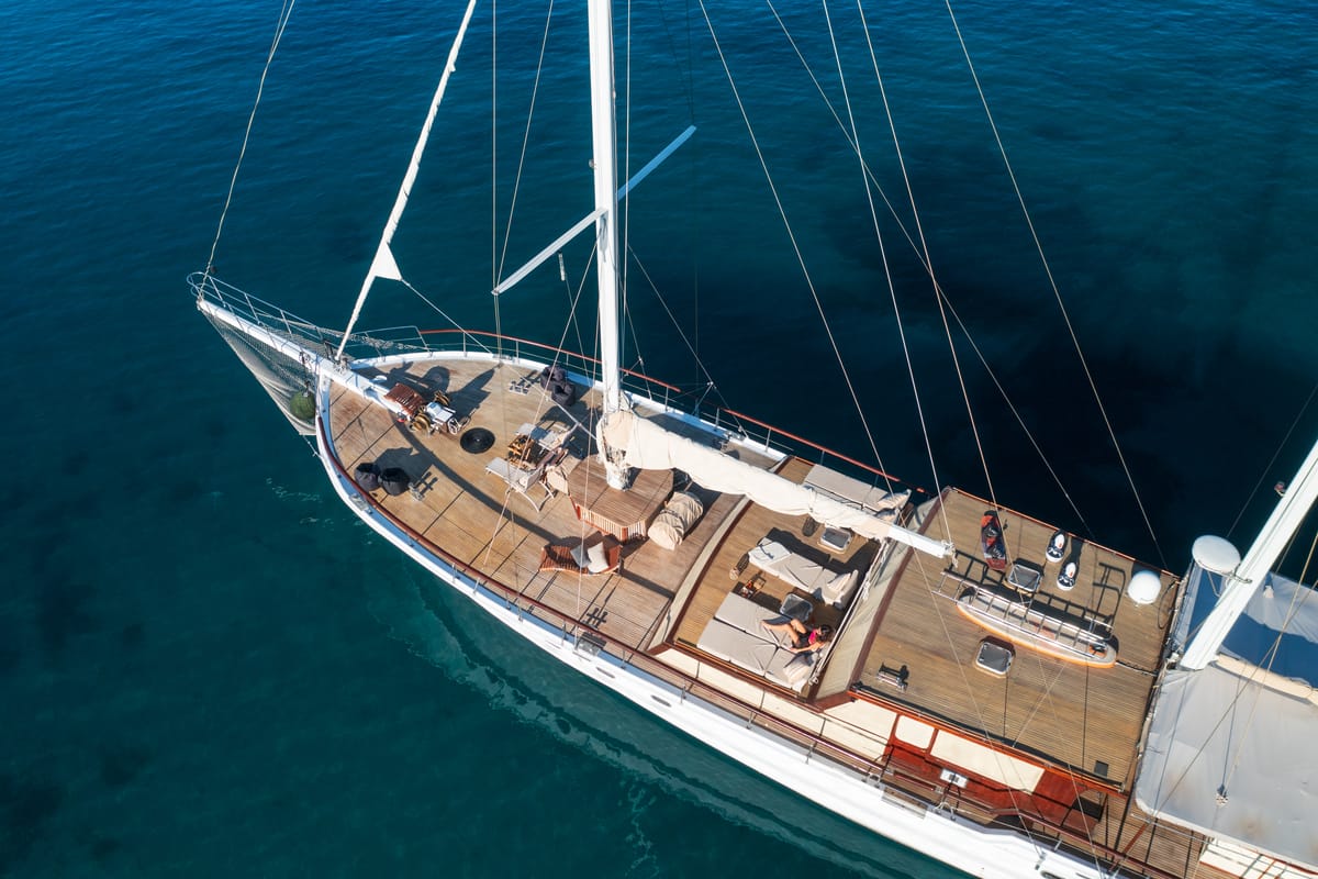 Exterior view of Summer Princess, a Gulet Gulet gulet at Split, Croatia