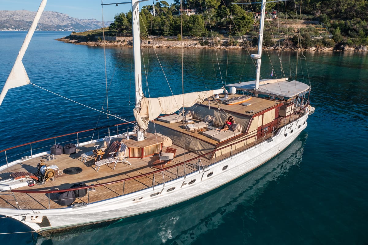 Exterior view of Summer Princess, a Gulet Gulet gulet at Split, Croatia