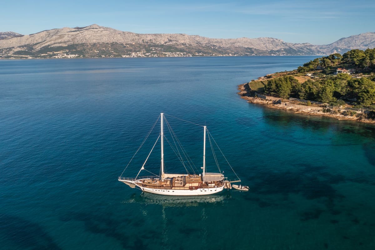 Exterior view of Summer Princess, a Gulet Gulet gulet at Split, Croatia