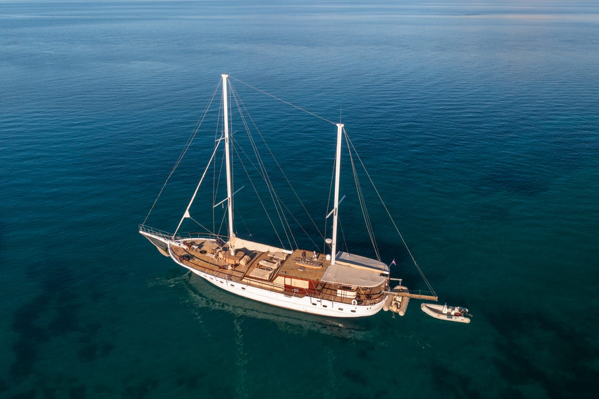 Exterior view of Summer Princess, a Gulet Gulet gulet at Split, Croatia