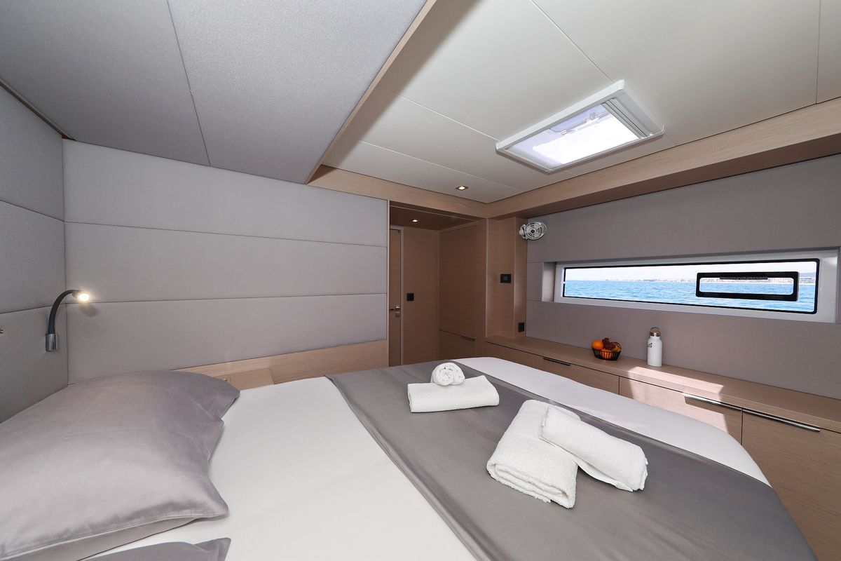 Cabin on NOMAD, a Lagoon 55 catamaran at Split, Croatia